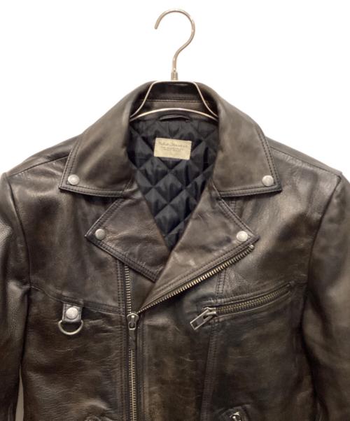 NUDIE JEANS（ヌーディー・ジーンズ）NUDIE JEANS (ヌーディー・ジーンズ) ダブルライダースジャケット ブラック サイズ:Ｌの古着・服飾アイテム
