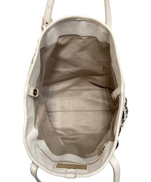 JIMMY CHOO（ジミーチュウ）JIMMY CHOO (ジミーチュウ) 星型スタッズトートバッグ ホワイトの古着・服飾アイテム