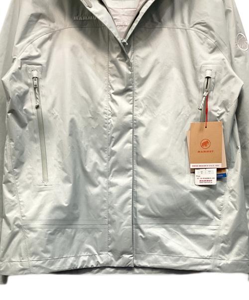 MAMMUT（マムート）MAMMUT (マムート) ハードシェルフーデッドジャケット ライトグレー サイズ:Ｌ 未使用品の古着・服飾アイテム