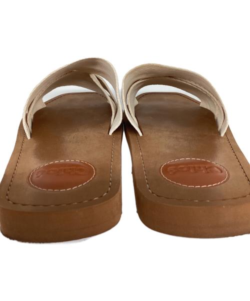 Chloe（クロエ）Chloe (クロエ) サンダル ベージュ サイズ:37の古着・服飾アイテム