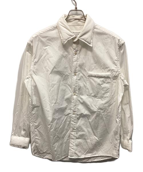 Maison Margiela（メゾンマルジェラ）Maison Margiela (メゾンマルジェラ) パデットカラーシャツ ホワイト サイズ:36の古着・服飾アイテム