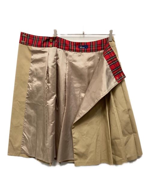 FRED PERRY（フレッドペリー）FRED PERRY (フレッドペリー) スカート ブラウン サイズ:8　（w58～64）の古着・服飾アイテム