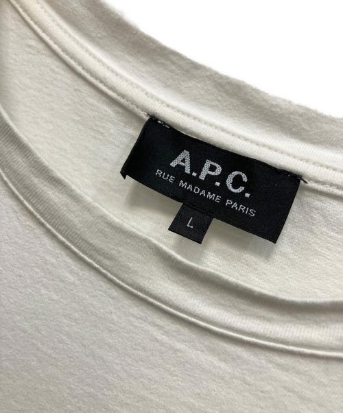 A.P.C.（アーペーセー）A.P.C. (アーペーセー) A.P.C.（アーペーセー）Tシャツ ホワイト サイズ:Lの古着・服飾アイテム