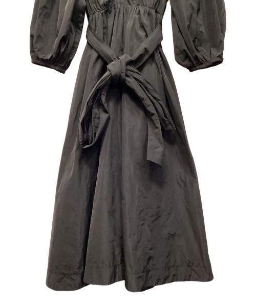 Snidel（スナイデル）Snidel (スナイデル) タフタボリュームミディワンピース ブラック サイズ:1の古着・服飾アイテム