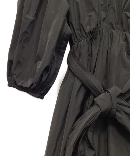 Snidel（スナイデル）Snidel (スナイデル) タフタボリュームミディワンピース ブラック サイズ:1の古着・服飾アイテム