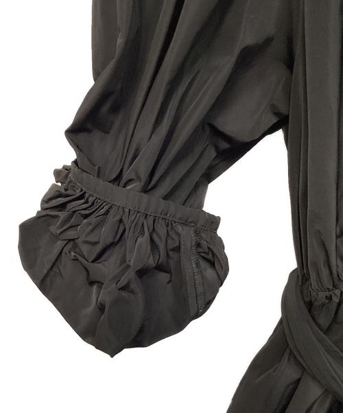 Snidel（スナイデル）Snidel (スナイデル) タフタボリュームミディワンピース ブラック サイズ:1の古着・服飾アイテム