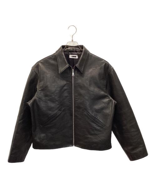 H BEAUTY&YOUTH（エイチ ビューティー&ユース）H BEAUTY&YOUTH (エイチ ビューティー&ユース) レザーブルゾン ブラック サイズ:Ｌの古着・服飾アイテム