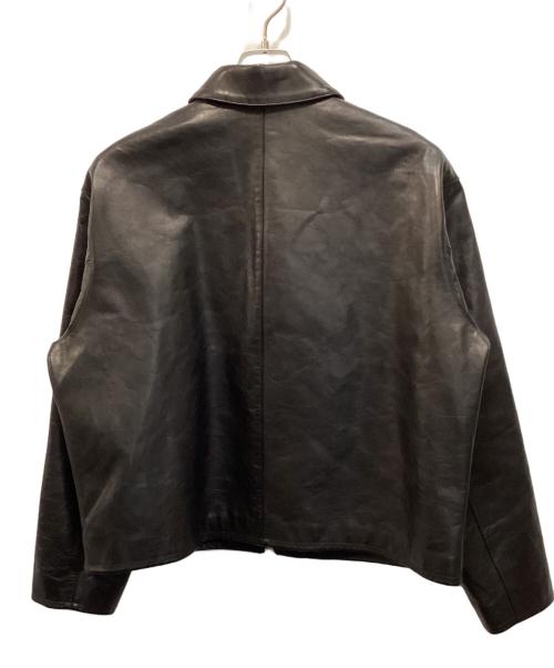 H BEAUTY&YOUTH（エイチ ビューティー&ユース）H BEAUTY&YOUTH (エイチ ビューティー&ユース) レザーブルゾン ブラック サイズ:Ｌの古着・服飾アイテム