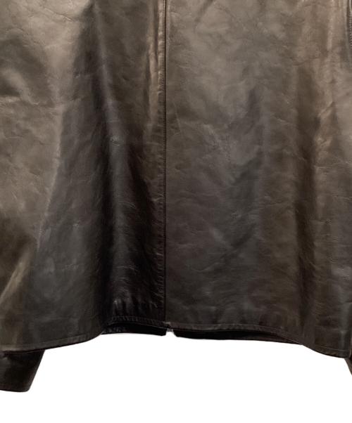 H BEAUTY&YOUTH（エイチ ビューティー&ユース）H BEAUTY&YOUTH (エイチ ビューティー&ユース) レザーブルゾン ブラック サイズ:Ｌの古着・服飾アイテム