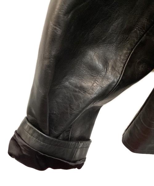 H BEAUTY&YOUTH（エイチ ビューティー&ユース）H BEAUTY&YOUTH (エイチ ビューティー&ユース) レザーブルゾン ブラック サイズ:Ｌの古着・服飾アイテム