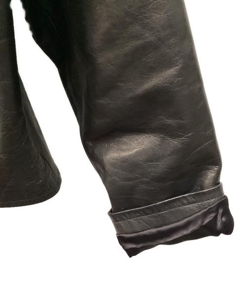 H BEAUTY&YOUTH（エイチ ビューティー&ユース）H BEAUTY&YOUTH (エイチ ビューティー&ユース) レザーブルゾン ブラック サイズ:Ｌの古着・服飾アイテム