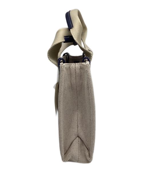 Chloe（クロエ）Chloe (クロエ) スモールトートバッグ ホワイト×ネイビーの古着・服飾アイテム