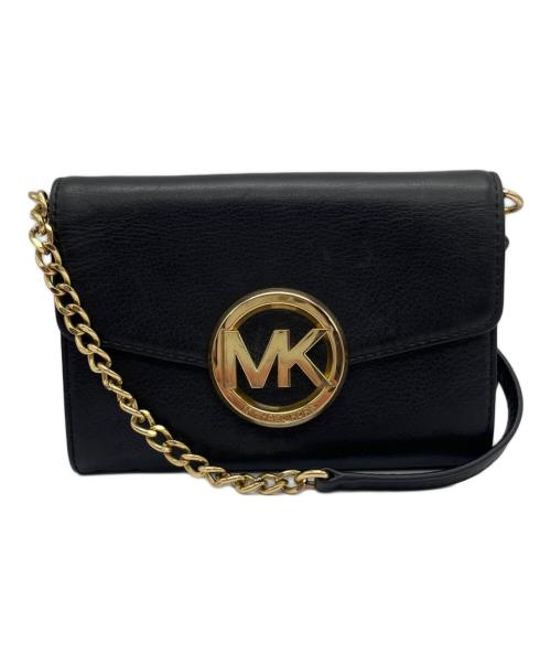 MICHAEL KORS（マイケル・コース）MICHAEL KORS (マイケルコース) チェーンショルダーバッグ ブラックの古着・服飾アイテム