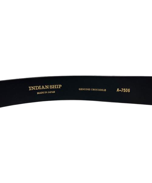 INDIAN SHIP ANIMAL（インディアンシップアニマル）INDIAN SHIP ANIMAL (インディアンシップアニマル) クロコダイルベルト 未使用品の古着・服飾アイテム