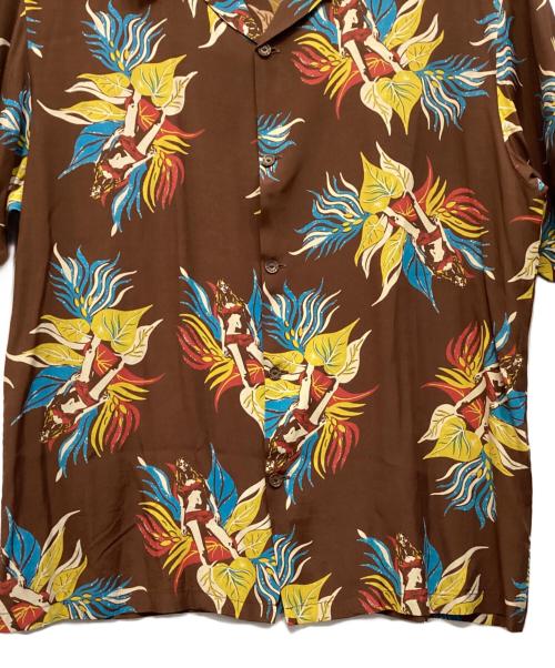 Hysteric Glamour（ヒステリックグラマー）Hysteric Glamour (ヒステリックグラマー) アロハシャツ ブラウン サイズ:XLの古着・服飾アイテム