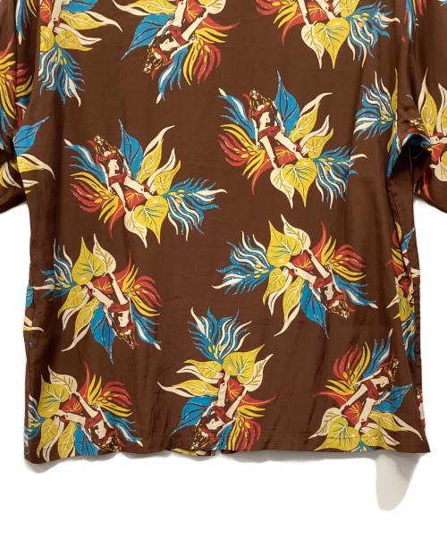 Hysteric Glamour（ヒステリックグラマー）Hysteric Glamour (ヒステリックグラマー) アロハシャツ ブラウン サイズ:XLの古着・服飾アイテム