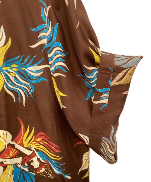 Hysteric Glamour（ヒステリックグラマー）Hysteric Glamour (ヒステリックグラマー) アロハシャツ ブラウン サイズ:XLの古着・服飾アイテム