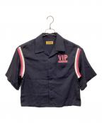 Hysteric Glamourヒステリックグラマー）の古着「SUPER FUZZ ボウリングシャツ」｜グレー