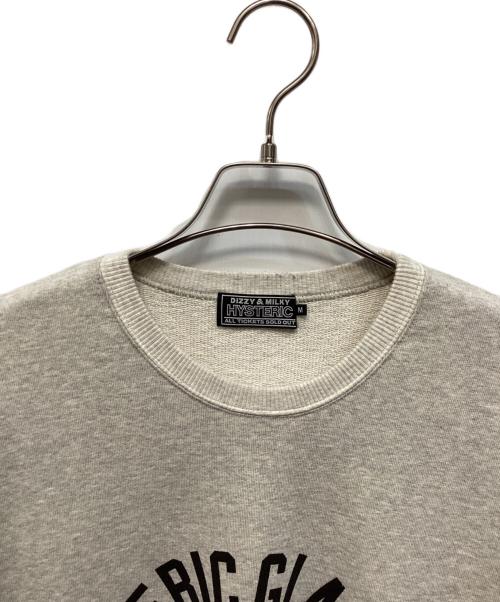 Hysteric Glamour（ヒステリックグラマー）Hysteric Glamour (ヒステリックグラマー) クルーネックスウェット グレー サイズ:Ｍの古着・服飾アイテム