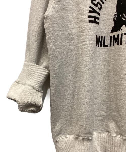 Hysteric Glamour（ヒステリックグラマー）Hysteric Glamour (ヒステリックグラマー) クルーネックスウェット グレー サイズ:Ｍの古着・服飾アイテム