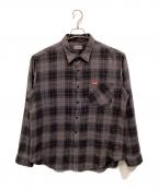 Hysteric Glamourヒステリックグラマー）の古着「ナッピング加工ビエラチェックシャ」｜グレー