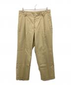 Hysteric Glamourヒステリックグラマー）の古着「1タック ワイドチノパンツ」｜ベージュ