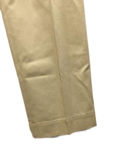 Hysteric Glamour（ヒステリックグラマー）Hysteric Glamour (ヒステリックグラマー) 1タック ワイドチノパンツ ベージュ サイズ:Ｌの古着・服飾アイテム