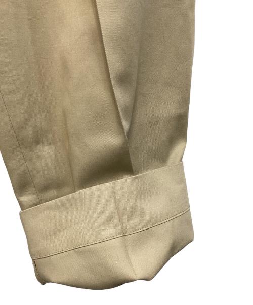 Hysteric Glamour（ヒステリックグラマー）Hysteric Glamour (ヒステリックグラマー) 1タック ワイドチノパンツ ベージュ サイズ:Ｌの古着・服飾アイテム