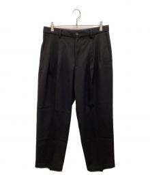 BEAMS（ビームス）の古着「タックパンツ」｜ブラック