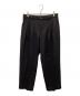 BEAMS（ビームス）の古着「タックパンツ」｜ブラック