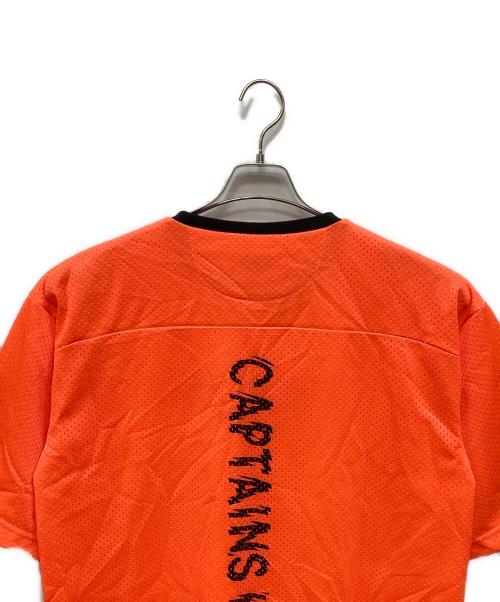 CAPTAINS HELM（キャプテンズヘルム）CAPTAINS HELM (キャプテンズヘルム) ダブル メッシュTシャツ オレンジ サイズ:Lの古着・服飾アイテム