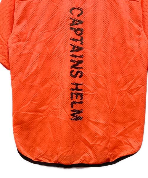 CAPTAINS HELM（キャプテンズヘルム）CAPTAINS HELM (キャプテンズヘルム) ダブル メッシュTシャツ オレンジ サイズ:Lの古着・服飾アイテム