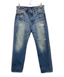 Hysteric Glamour（ヒステリックグラマー）の古着「RW CLASH加工 60'S XX デニム ストレート パンツ」｜インディゴ
