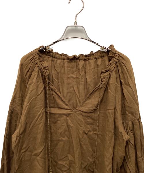 ne quittez pas（ヌキテパ）ne quittez pas (ヌキテパ) ブラウス ブラウン サイズ:FREEの古着・服飾アイテム