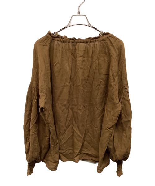 ne quittez pas（ヌキテパ）ne quittez pas (ヌキテパ) ブラウス ブラウン サイズ:FREEの古着・服飾アイテム