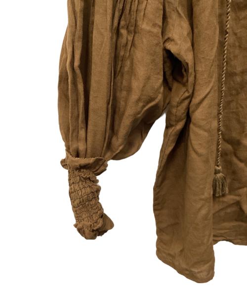 ne quittez pas（ヌキテパ）ne quittez pas (ヌキテパ) ブラウス ブラウン サイズ:FREEの古着・服飾アイテム