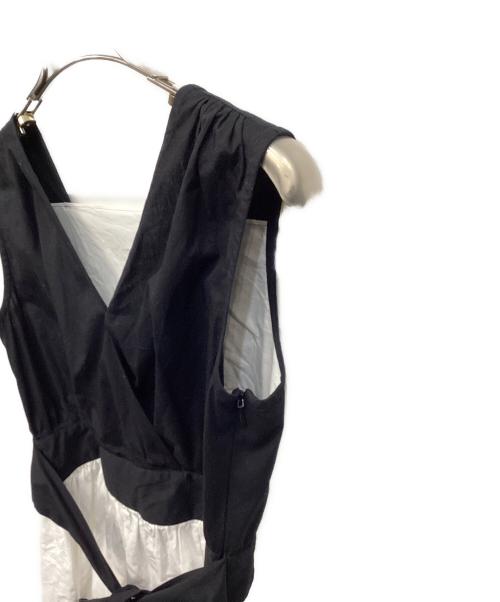 SEVEN TEN by MIHO KAWAHITO（セブン テン バイ ミホ カワヒト）SEVEN TEN by MIHO KAWAHITO (セブン テン バイ ミホ カワヒト) チュニック ブラック×ホワイト サイズ:Ｓの古着・服飾アイテム