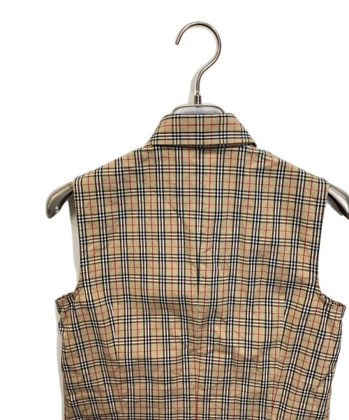 BURBERRY BLUE LABEL（バーバリー ブルー レーベル）BURBERRY BLUE LABEL (バーバリーロンドンブルーレーベル) ノースリーブシャツ ブラウン サイズ:38の古着・服飾アイテム