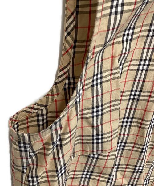 BURBERRY BLUE LABEL（バーバリー ブルー レーベル）BURBERRY BLUE LABEL (バーバリーロンドンブルーレーベル) ノースリーブシャツ ブラウン サイズ:38の古着・服飾アイテム
