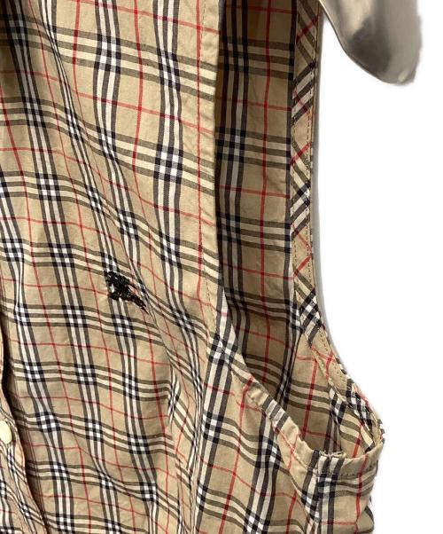 BURBERRY BLUE LABEL（バーバリー ブルー レーベル）BURBERRY BLUE LABEL (バーバリーロンドンブルーレーベル) ノースリーブシャツ ブラウン サイズ:38の古着・服飾アイテム