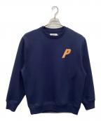 PALACEパレス）の古着「p3 glitter crew」｜ネイビー