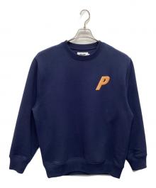 PALACE（パレス）の古着「p3 glitter crew」｜ネイビー