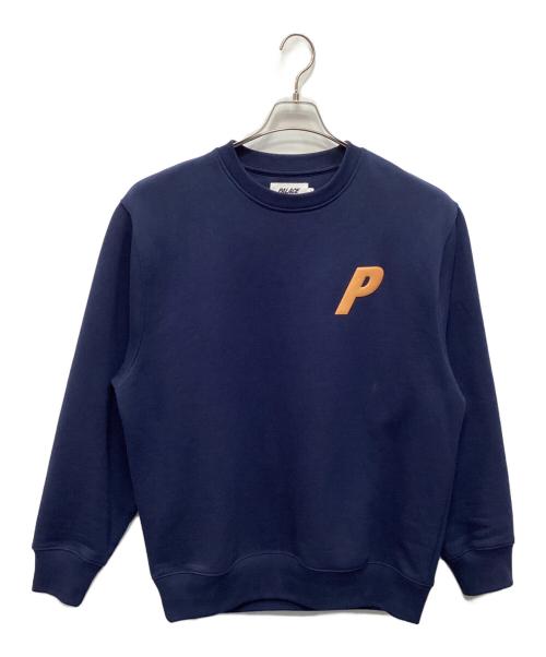 PALACE（パレス）PALACE (パレス) p3 glitter crew ネイビー サイズ:Ｌの古着・服飾アイテム