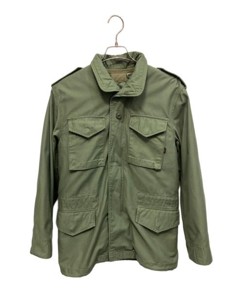 ALPHA（アルファ）ALPHA (アルファ) ライナー付ミリタリージャケット カーキ サイズ:XSの古着・服飾アイテム
