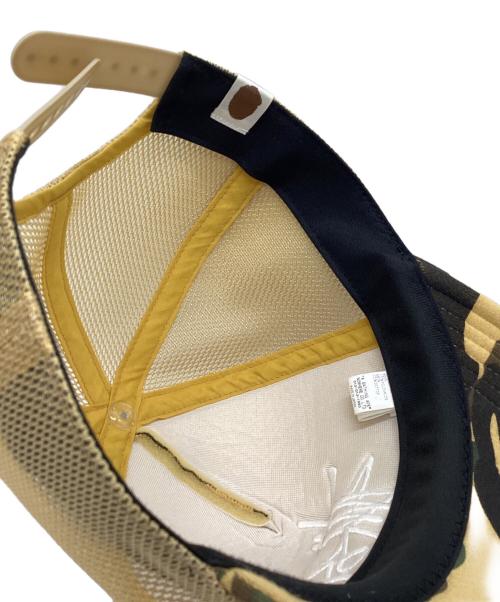 A BATHING APE（ア ベイシング エイプ）A BATHING APE (ア ベイシング エイプ) stussy (ステューシー) キャップ カーキの古着・服飾アイテム