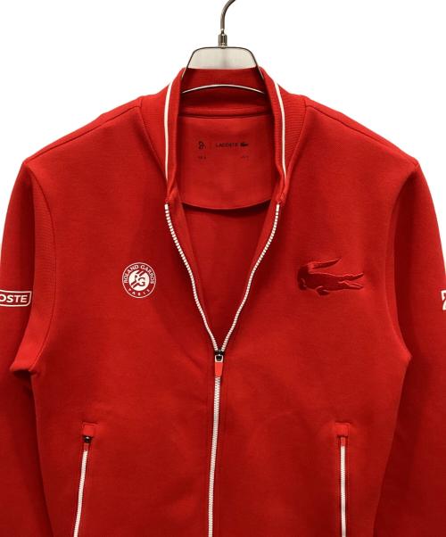 LACOSTE（ラコステ）LACOSTE (ラコステ) ROLAND GARROS (ローランギャロス) ジップジャケット レッド サイズ:Sの古着・服飾アイテム