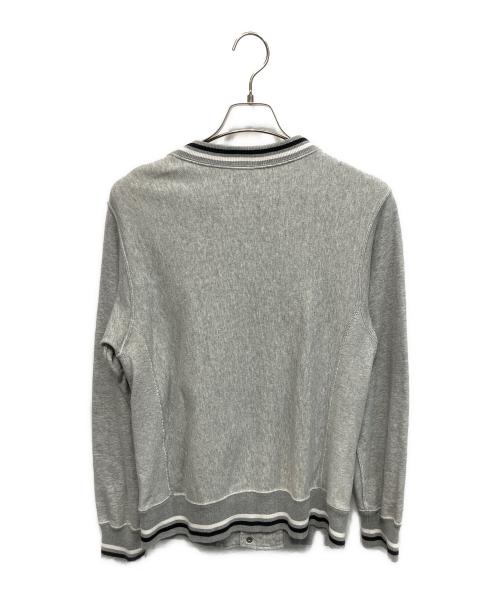 Champion REVERSE WEAVE（チャンピオン リバース ウィーブ）Champion REVERSE WEAVE (チャンピオン リバース ウィーブ) リブラインスナップジャケット グレー サイズ:Mの古着・服飾アイテム