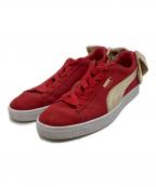 PUMAプーマ）の古着「スウェード BOW シューズ」｜レッド
