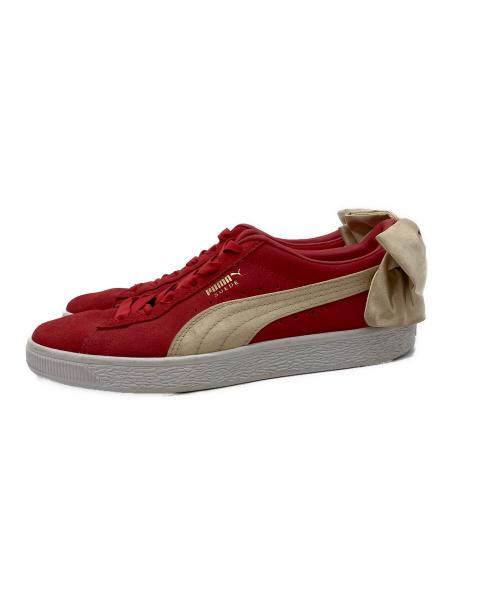 PUMA（プーマ）PUMA (プーマ) スウェード BOW シューズ レッド サイズ:24.5㎝の古着・服飾アイテム