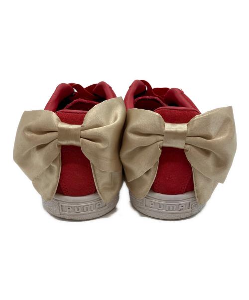 PUMA（プーマ）PUMA (プーマ) スウェード BOW シューズ レッド サイズ:24.5㎝の古着・服飾アイテム
